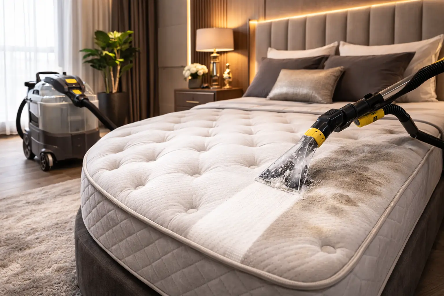 Colchão livre de ácaros após higienização profissional em Pradópolis